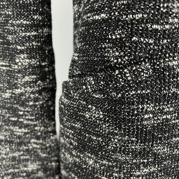 Eileen Fisher Womens Petite Cotton Knit Jacket Open Cardigan Black White size PP - Picture 4 of 12